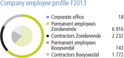 Company employee profile F2013 [graph]