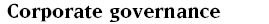 Corporate governance