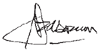 S J van der Spuy signature