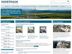 Northam website home page